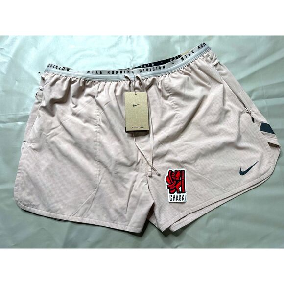 Nike Men XL Dry ADV Run Division 4" Brief-Lined Running Shorts Stone DV9291-292 - Picture 2 of 12